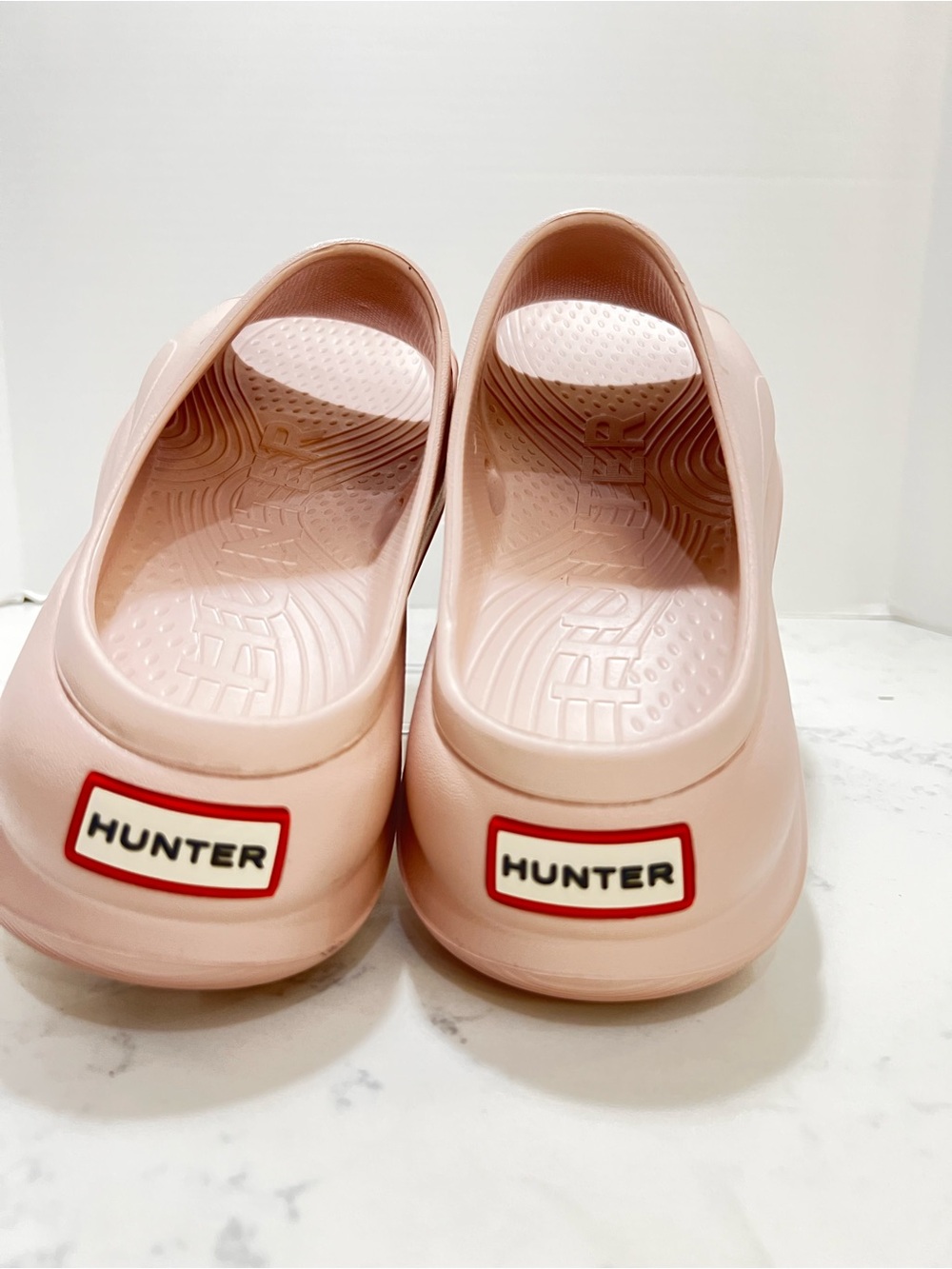 Hunter Blush Pink Platform Slide Clog - Picture 9 of 12